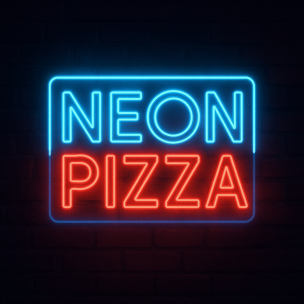 Neon Pizza Logo
